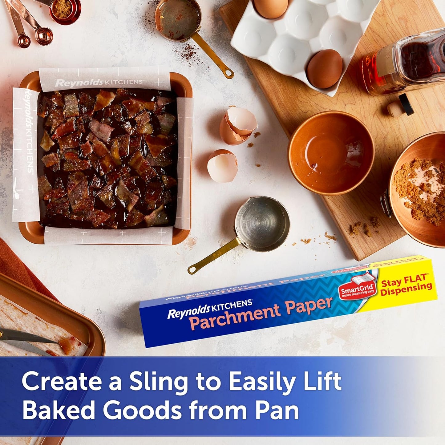 Kitchens Stay Flat Parchment Paper with Smartgrid, 45 Square Feet