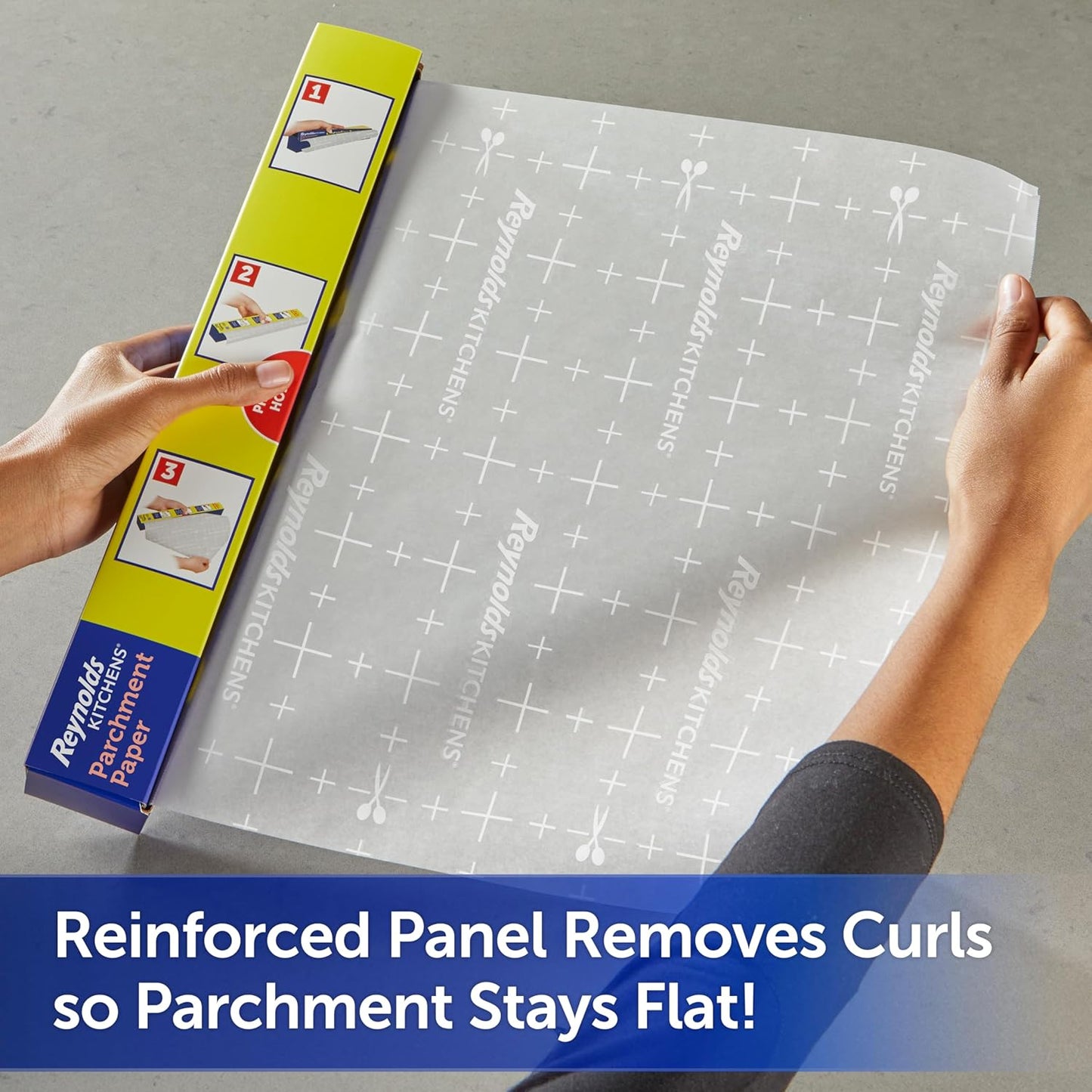 Kitchens Stay Flat Parchment Paper with Smartgrid, 45 Square Feet