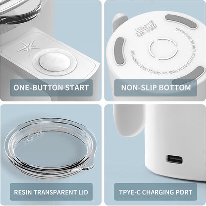 Rechargeable Self Stirring Mug, Self Stirring Coffee Mug Auto Magnetic Mug Magnetic Stirring Cup Rotating Home Office Travel Electric Stirring Mug Suitable for Coffee/Milk/Hot Chocolate